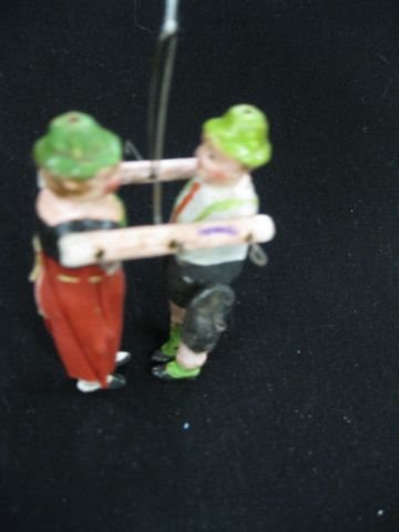 German Antique Toy of a Dancing Couple,: with papers.