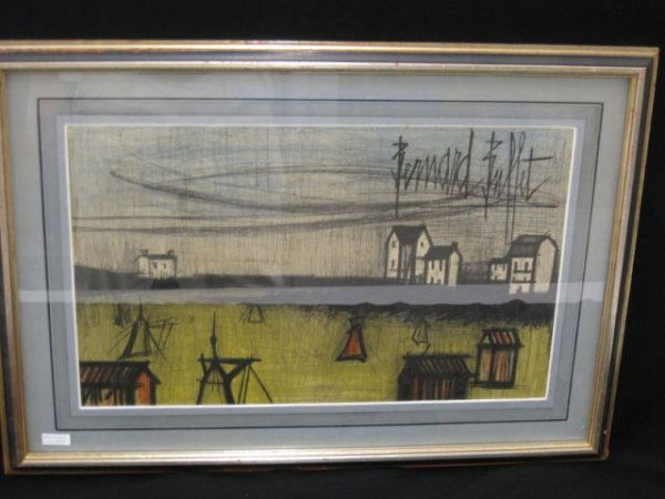 Bernard Buffet Lithograph, 21" x 13".: 21" x 13".