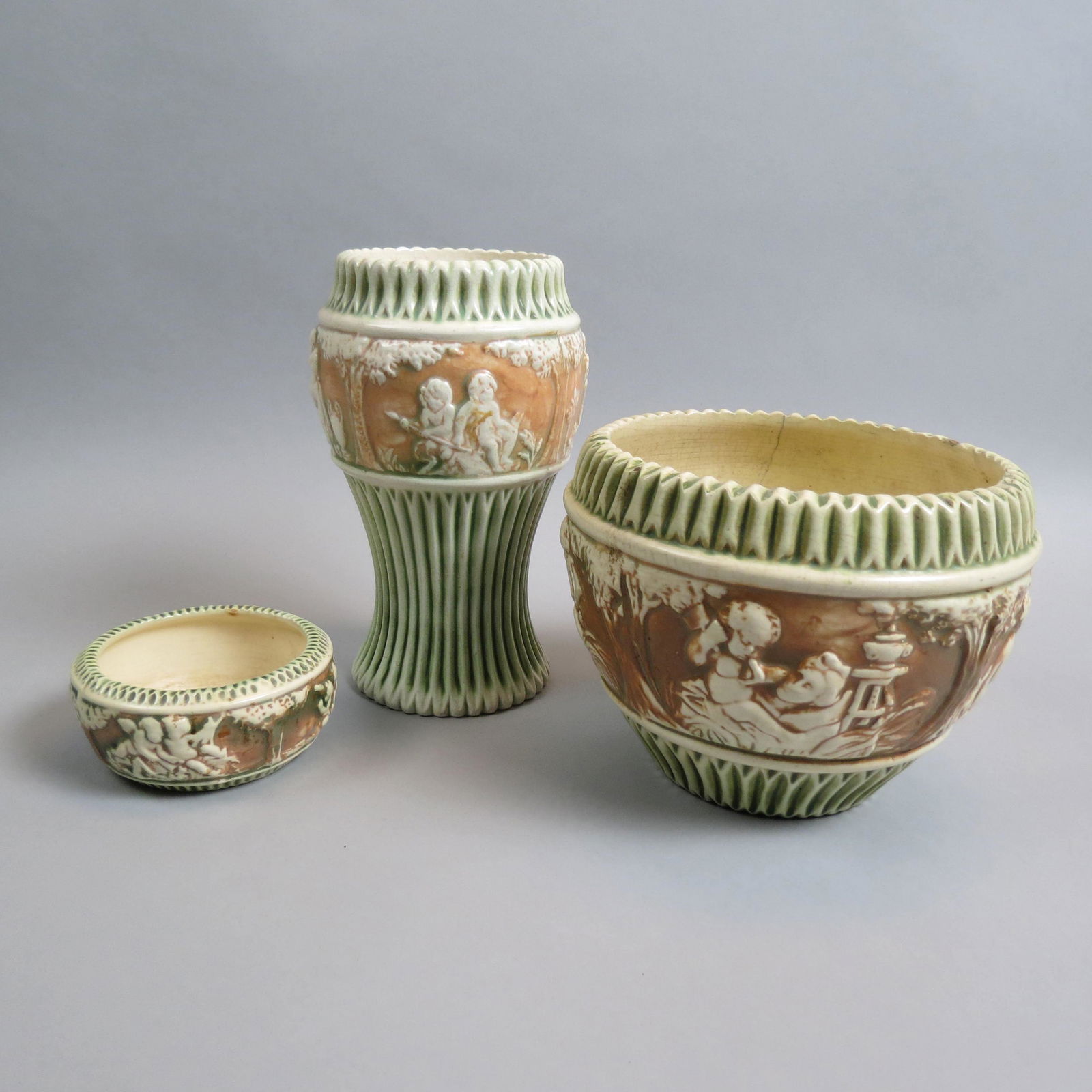 3 pcs. Roseville Pottery "Donatello", (1 of 11)