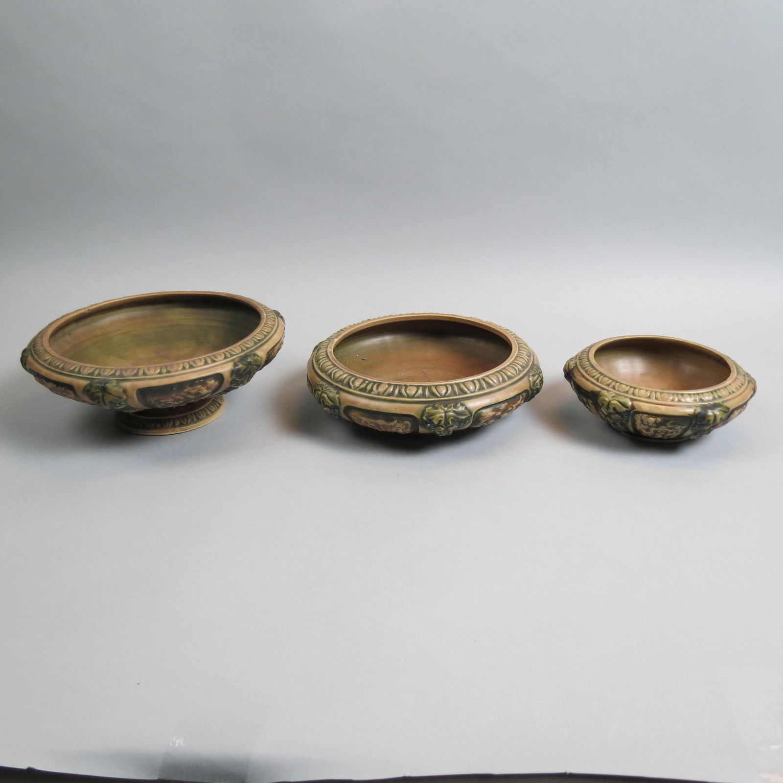 3 pcs. Roseville Pottery "Florentine", (1 of 13)