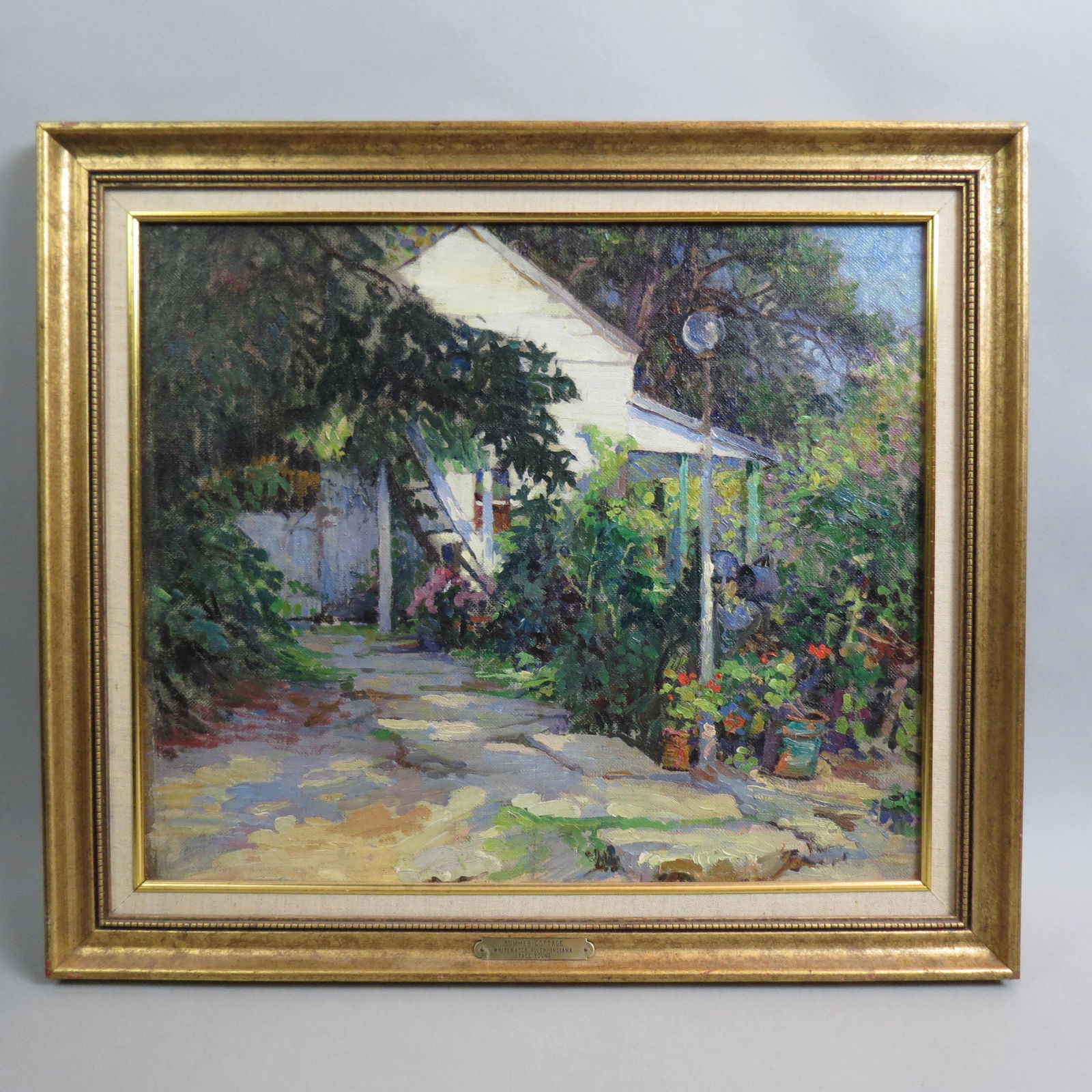 Grace Young, oil, "Summer Cottage", (1 of 9)