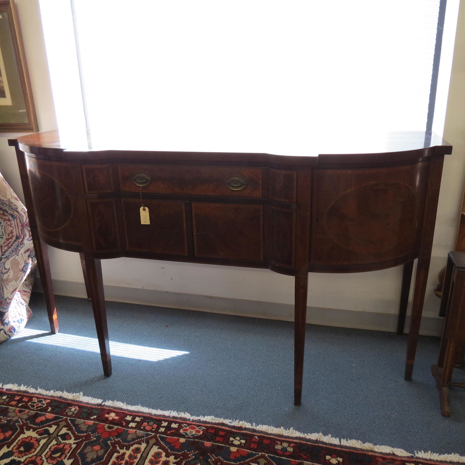 Sheraton Style Mahogany Sideboard with Fine Inlay, (1 of 5)