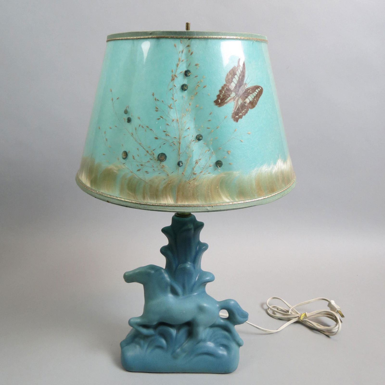 Van Briggle Pottery Figural Horse Lamp, (1 of 8)