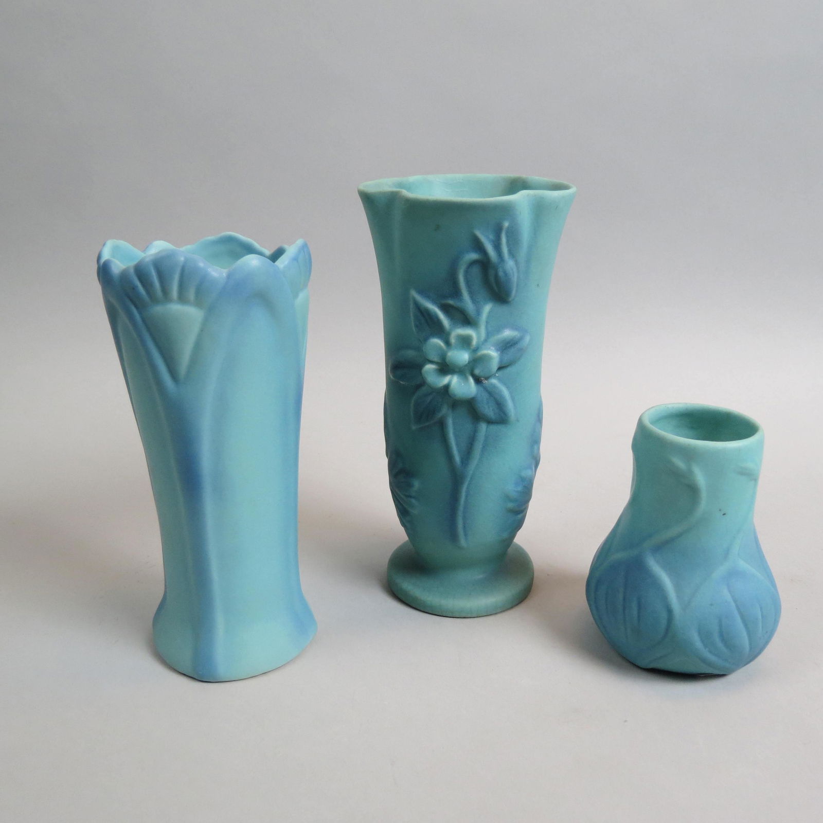 3 Van Briggle Pottery Vases, (1 of 9)