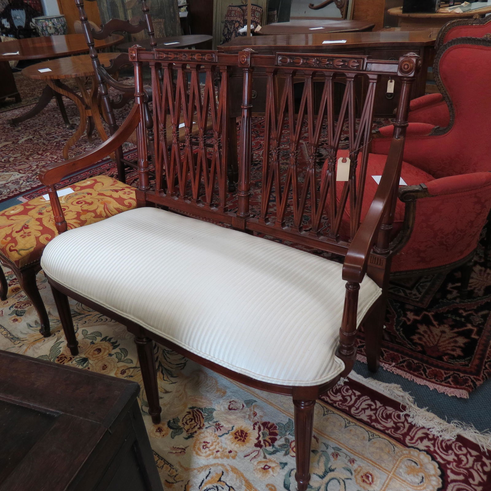 Edwardian Style Settee, (1 of 5)