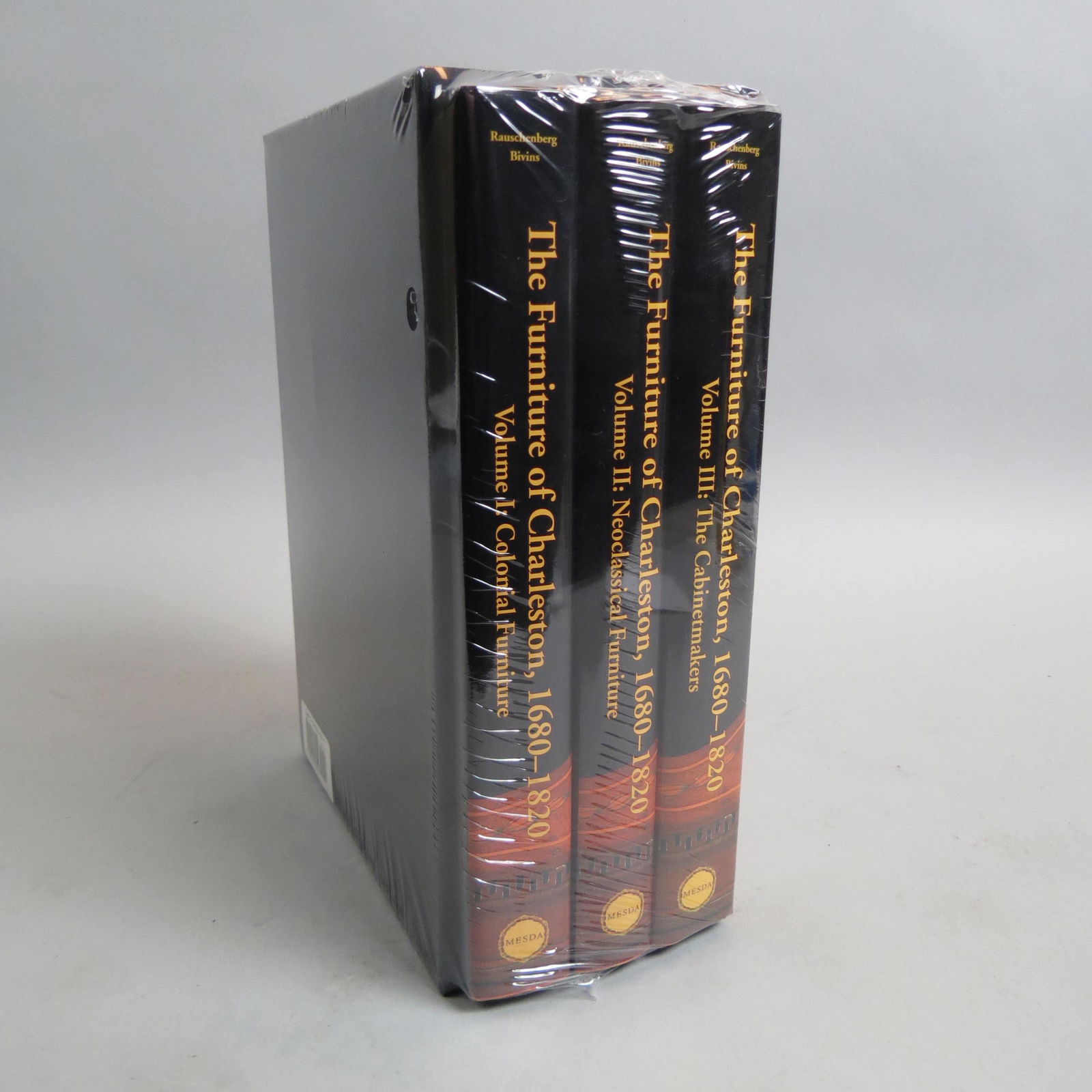 3 Volumes "Furniture of Charleston, 1680-1820",: MESDA edition, 9" X 12" in holder, unopened, Review by Robert A LeathThe Furniture of Charleston, 1680–1820Bradford L. Rauschenberg and John Bivins, Jr., The Furniture of Charleston, 1680–1820. Fr