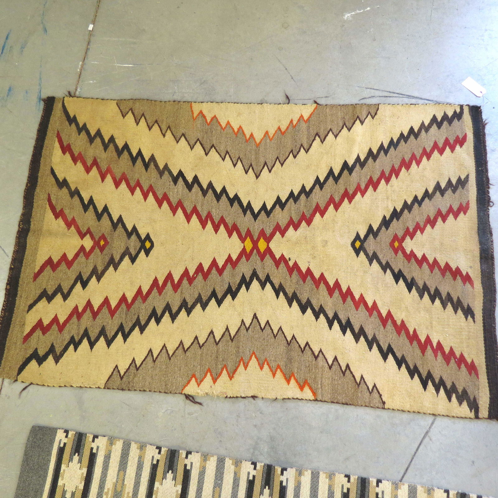 Old Navajo Native American Blanket or Rug, (1 of 5)