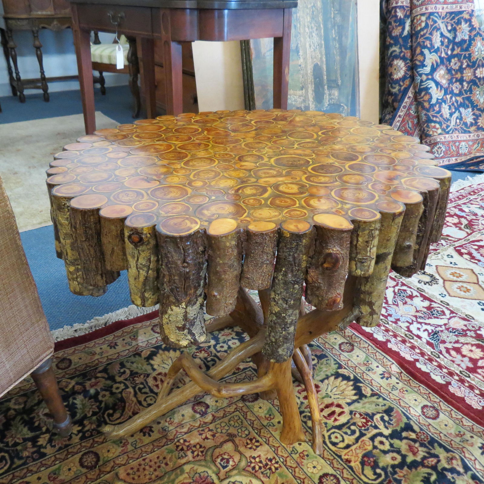 Unusual Twig Style Side Table with Cut Limbs (1 of 6)