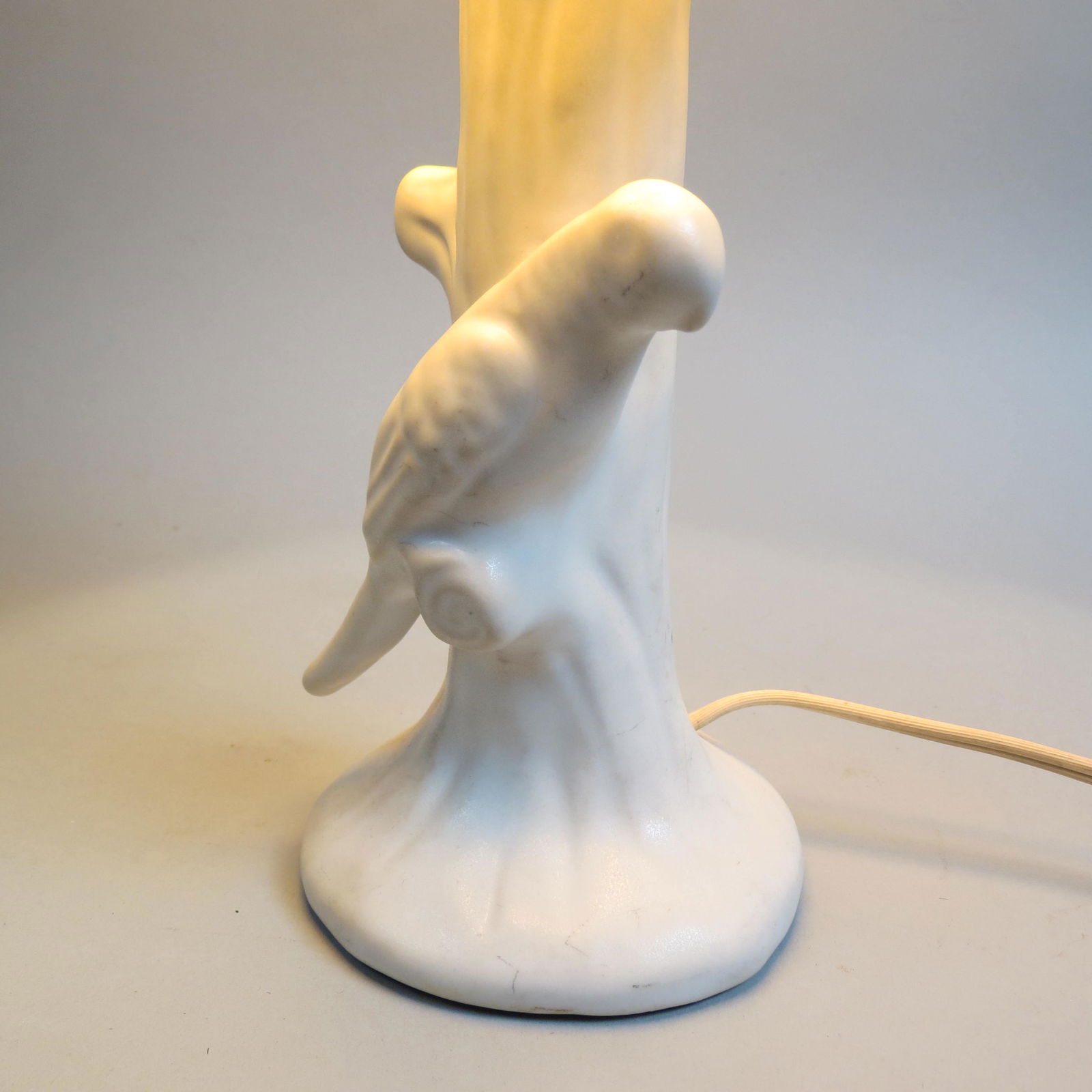 Van Briggle Pottery Figural Bird & Tree Lamp, (1 of 6)