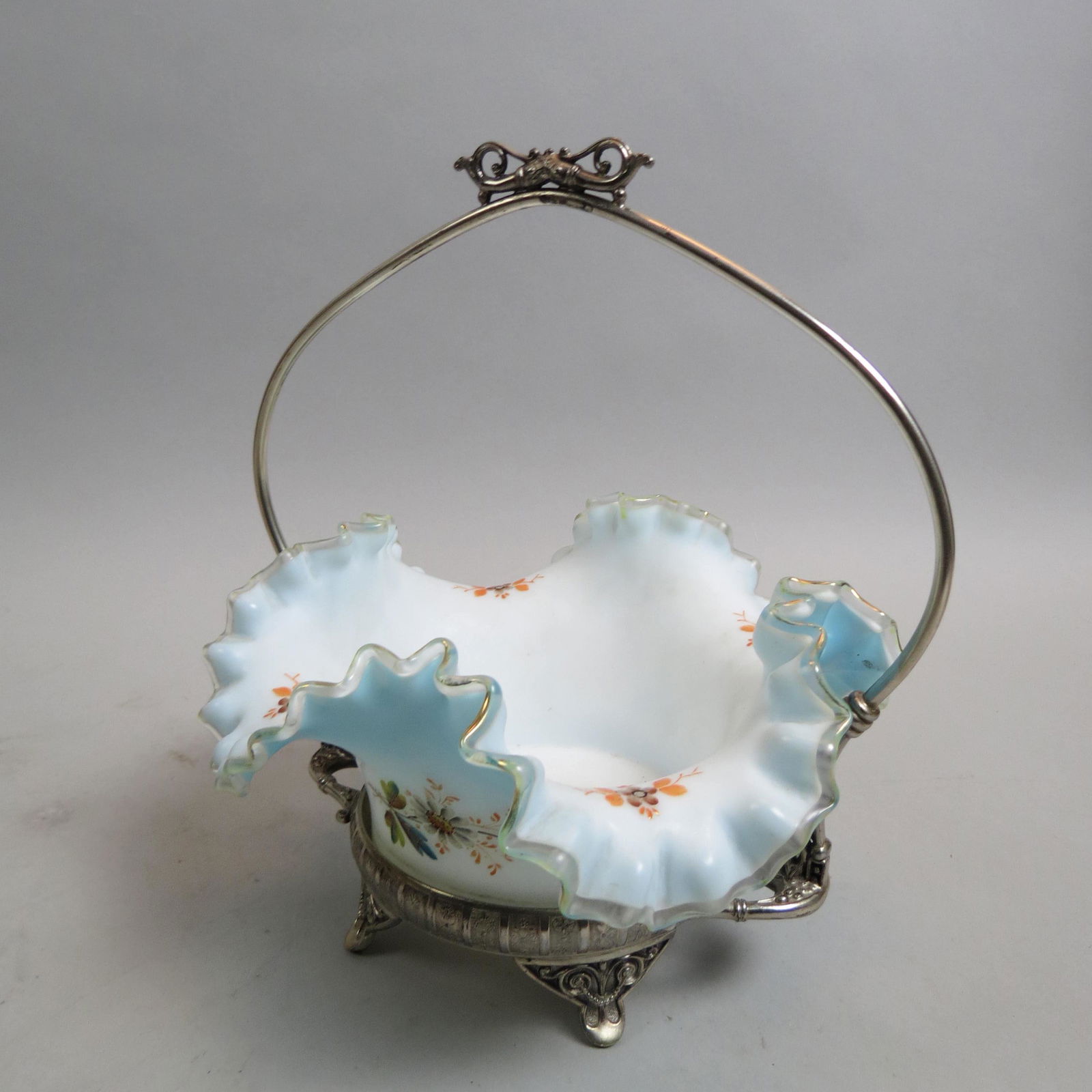 Victorian Art Glass & Silverplate Bride (1 of 7)