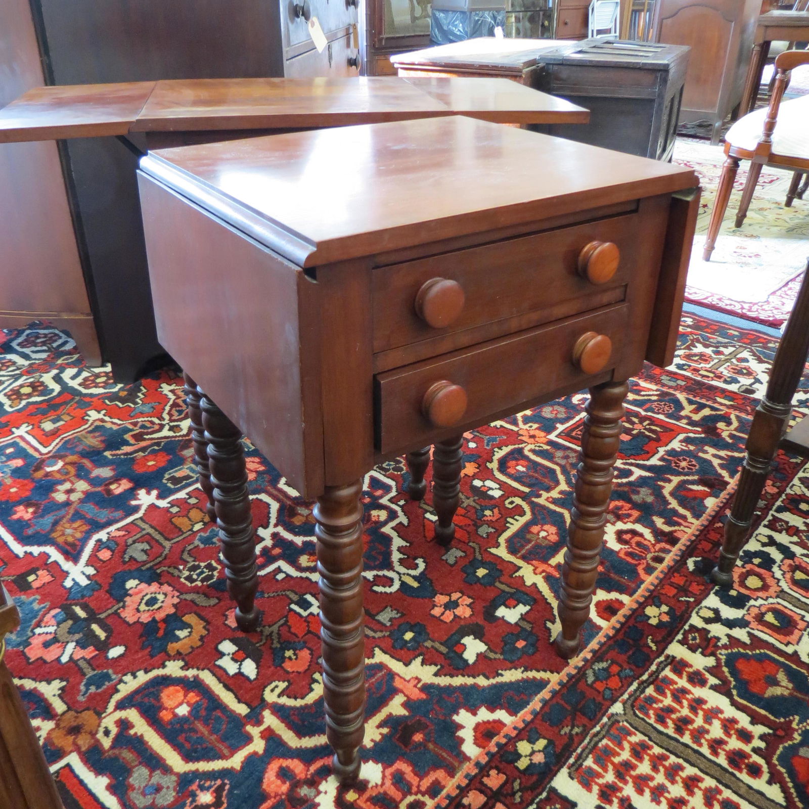 Pair of Cherry Stands in Duncan Phyfe Style, (1 of 5)