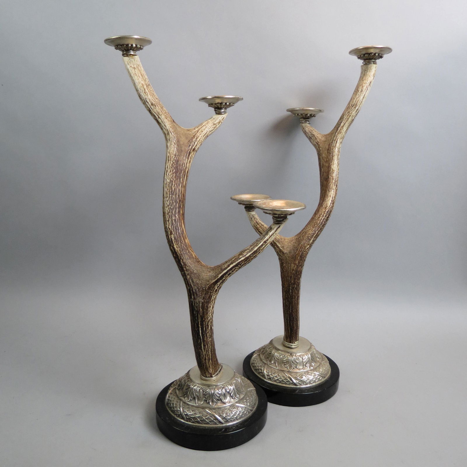 Pair of Antler Candelabra, (1 of 9)