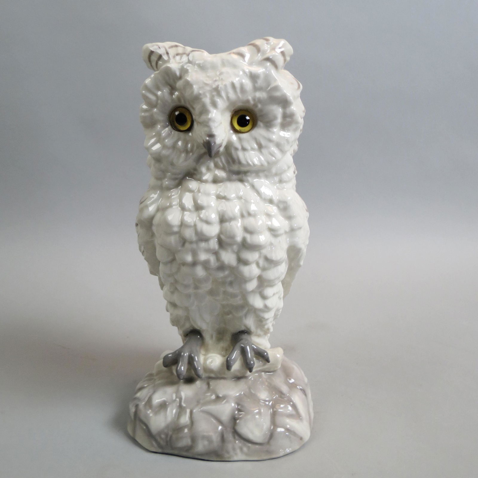 Antique Porcelain Figural Owl Lamp Base, (1 of 8)