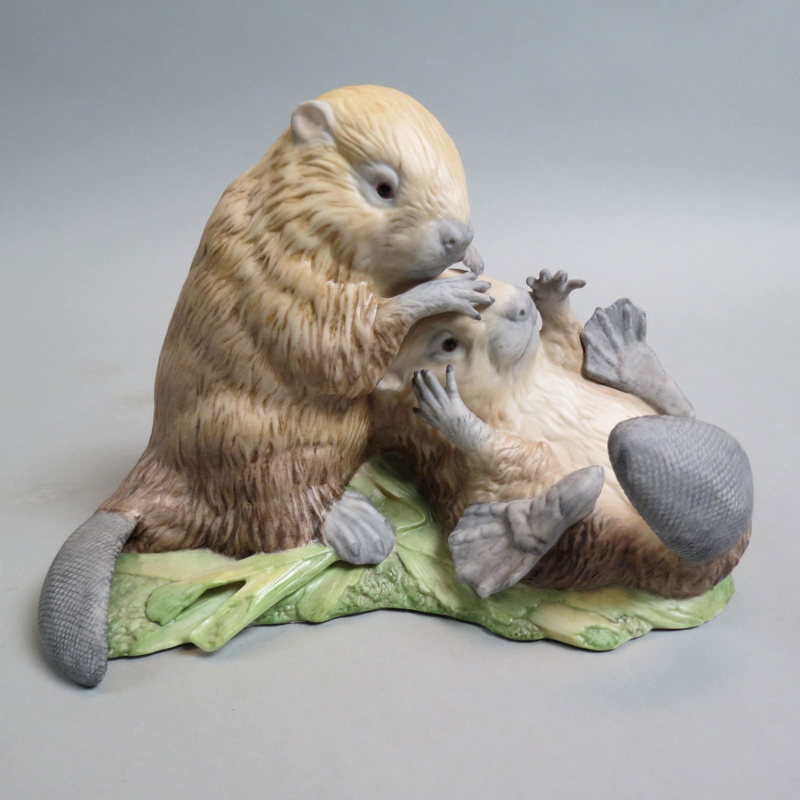 Cybis Porcelain Figurine of Beavers, (1 of 6)