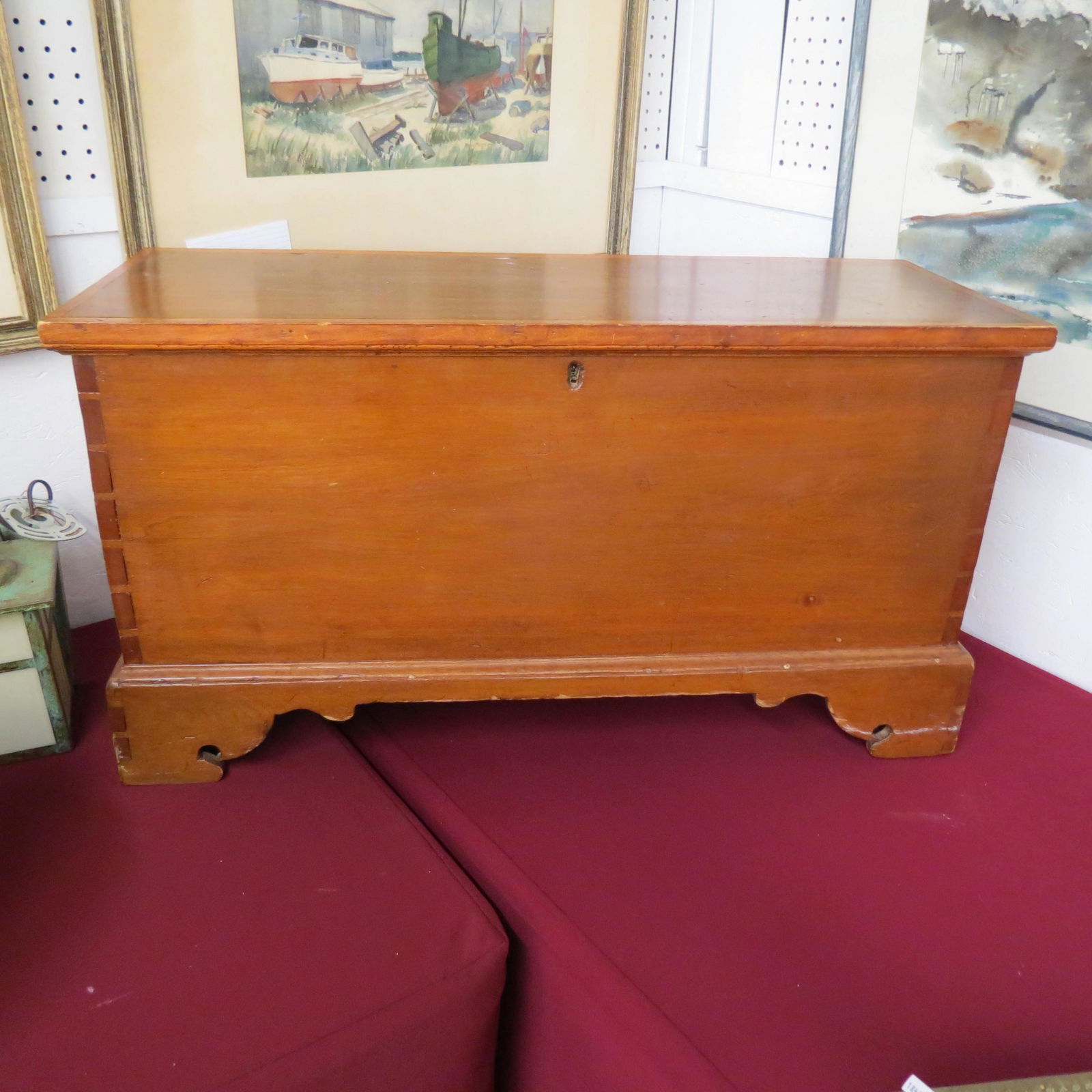 Wooden Carpenter's Tool Chest, (1 of 4)