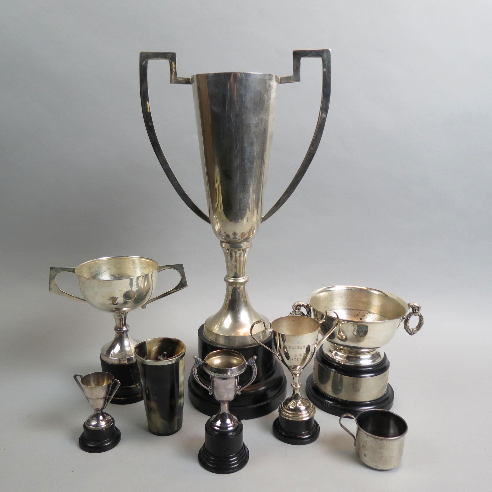 6 Silverplate Trophys, (1 of 5)