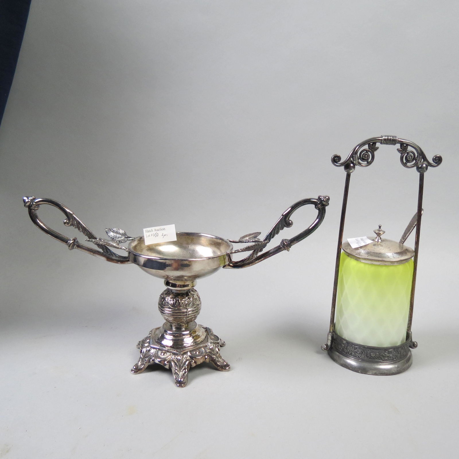 Victorian Silverplate Pickle Castor and a Stand, (1 of 5)