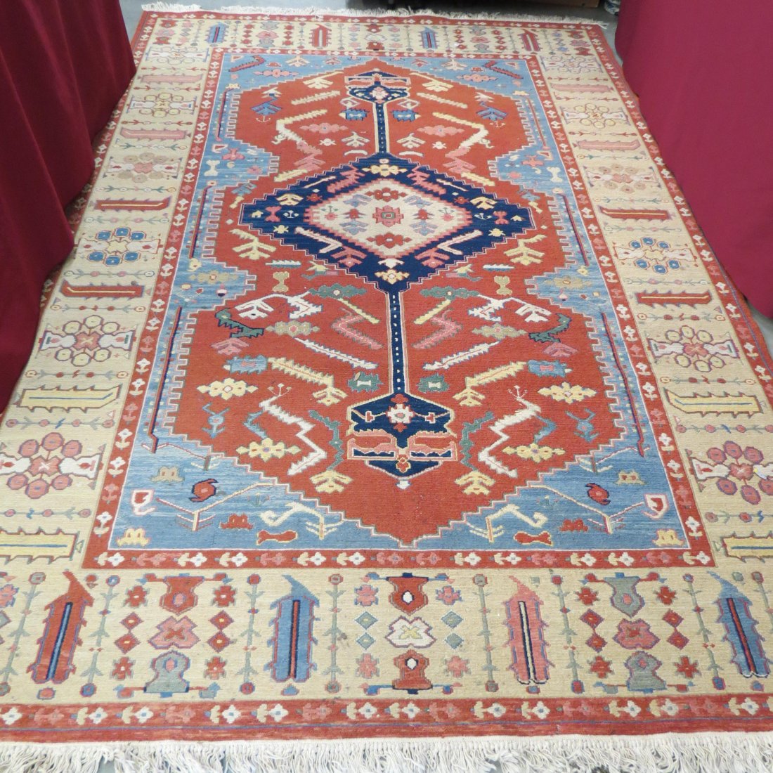 Fine Handmade Persian Style Rug, flat herringbone weave (1 of 5)