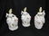 414: 3 pc. Deco Era Figural Porcelain Dresser Set,
