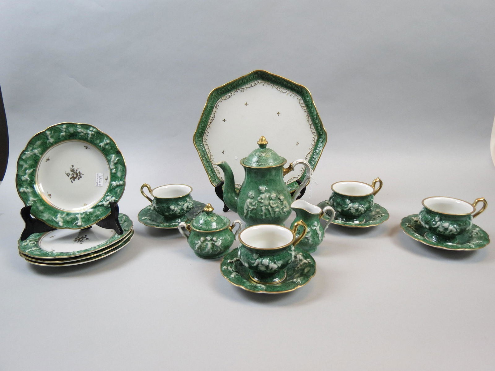 16 pcs. Capodimonte Porcelain Tea or Dessert Set (1 of 6)