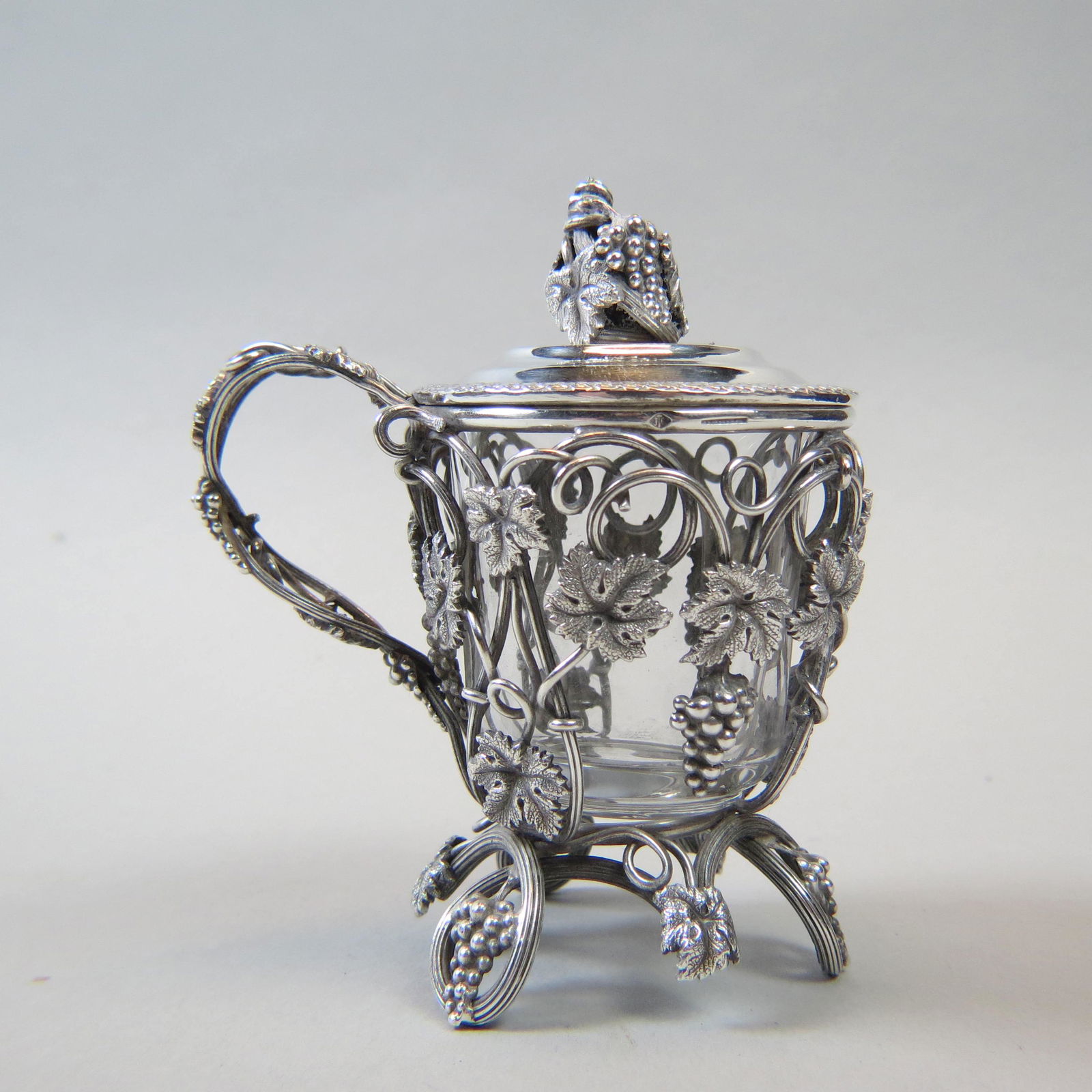 J. Cassers & Company Silver Mustard Pot (1 of 8)