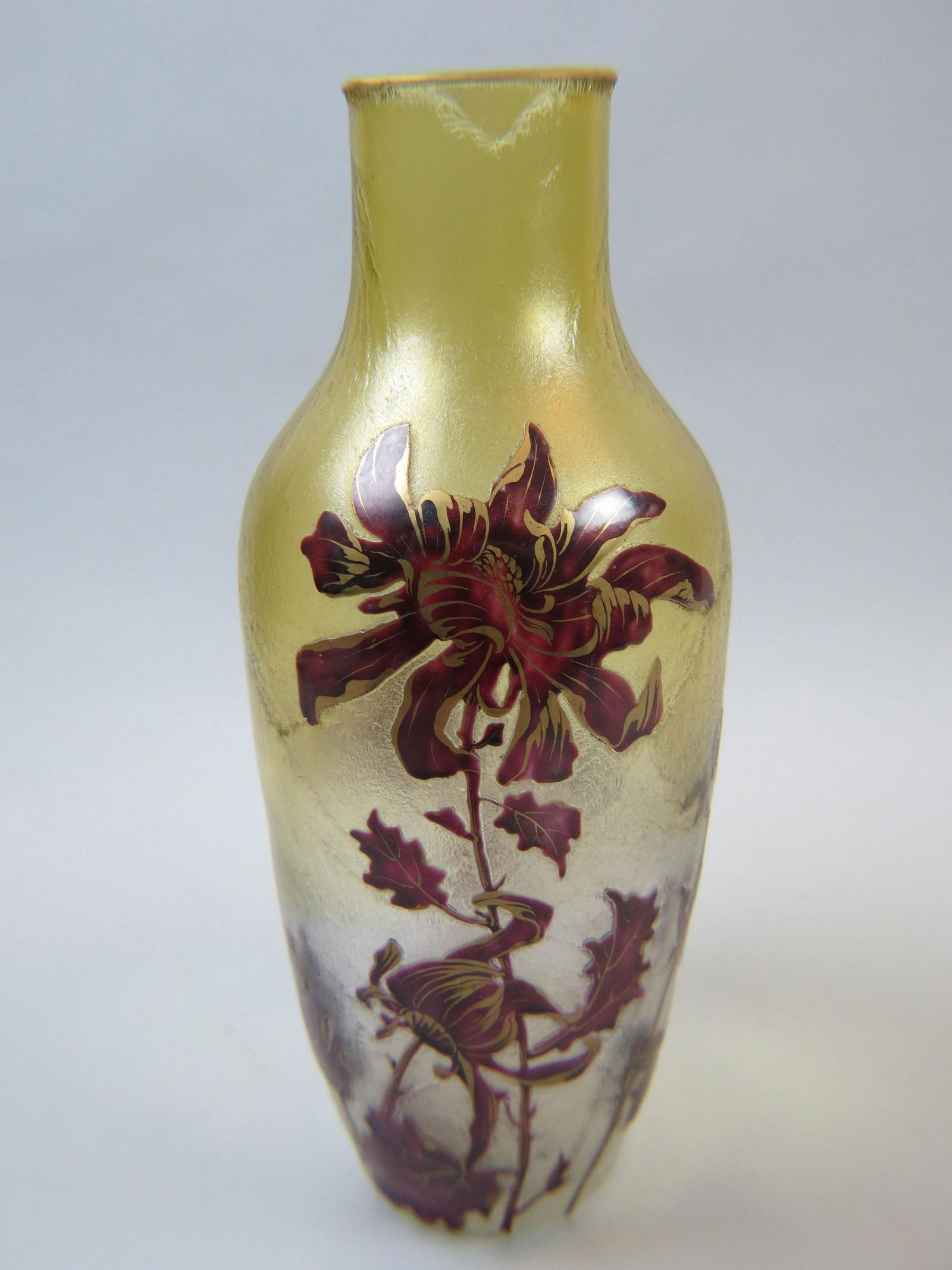 French Cameo Art Glass Vase (1 of 8)