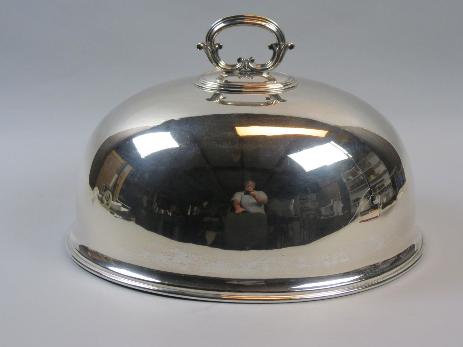 English Silverplate Large Warming Dome, (1 of 5)
