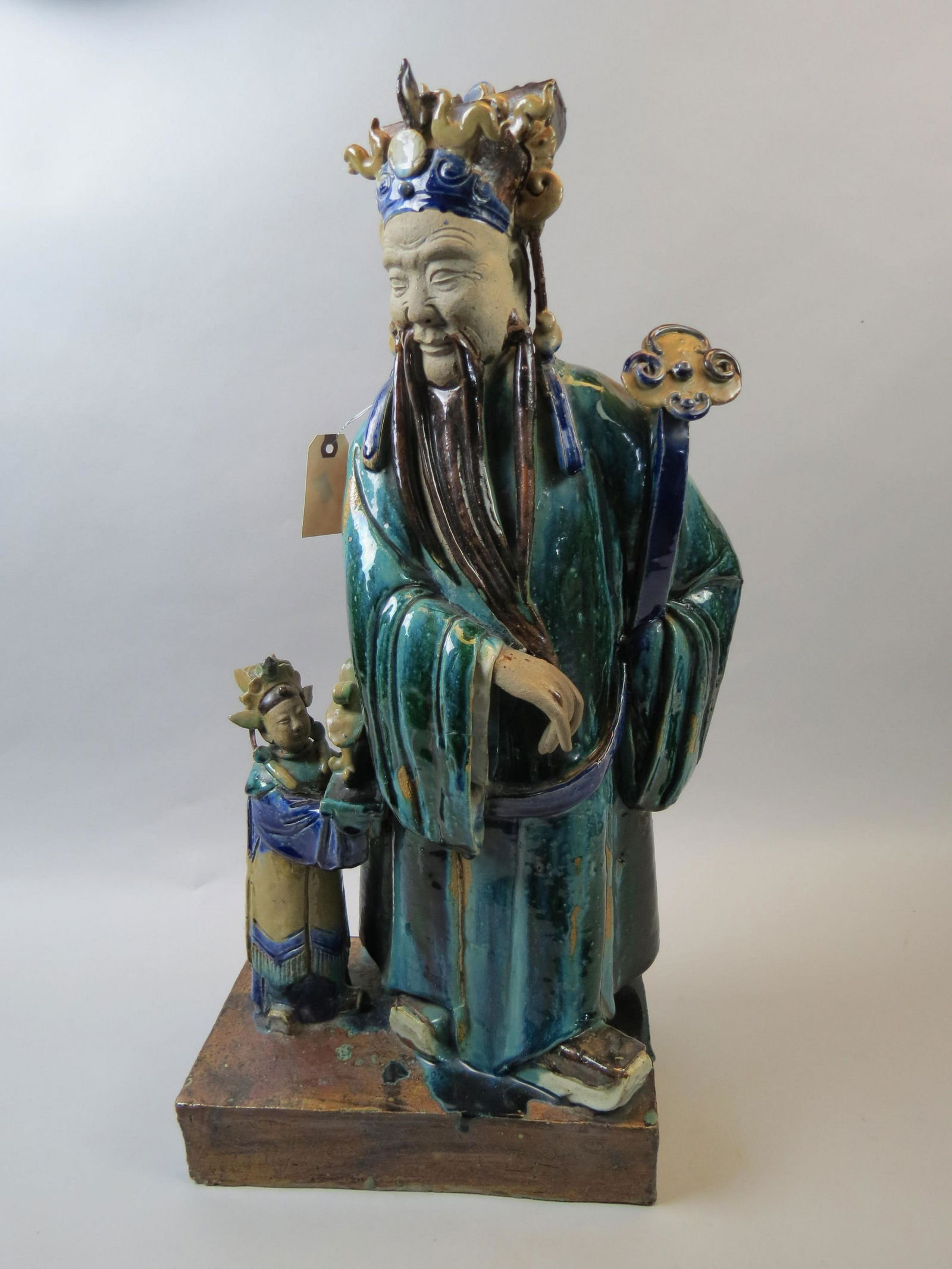 Large Chinese Fahua Sculpture of Immortal (1 of 12)