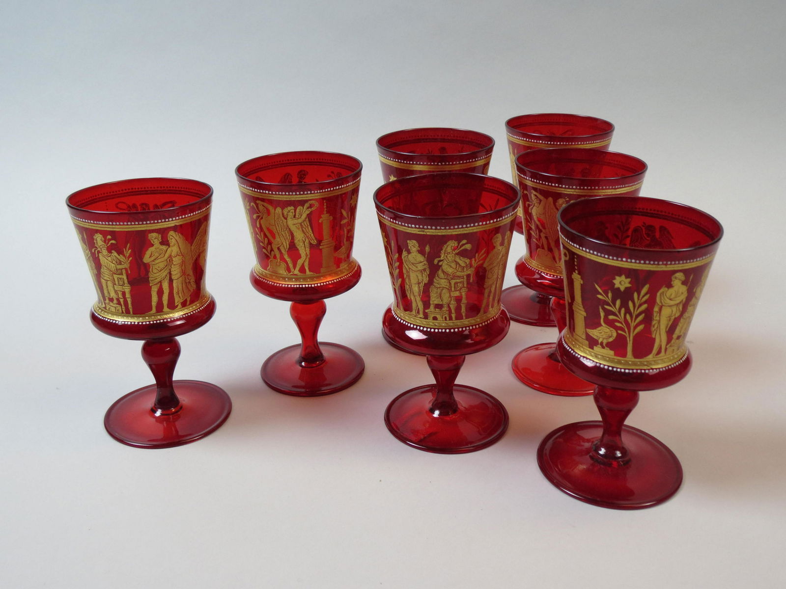 7 Italian Art Glass Goblets (1 of 6)