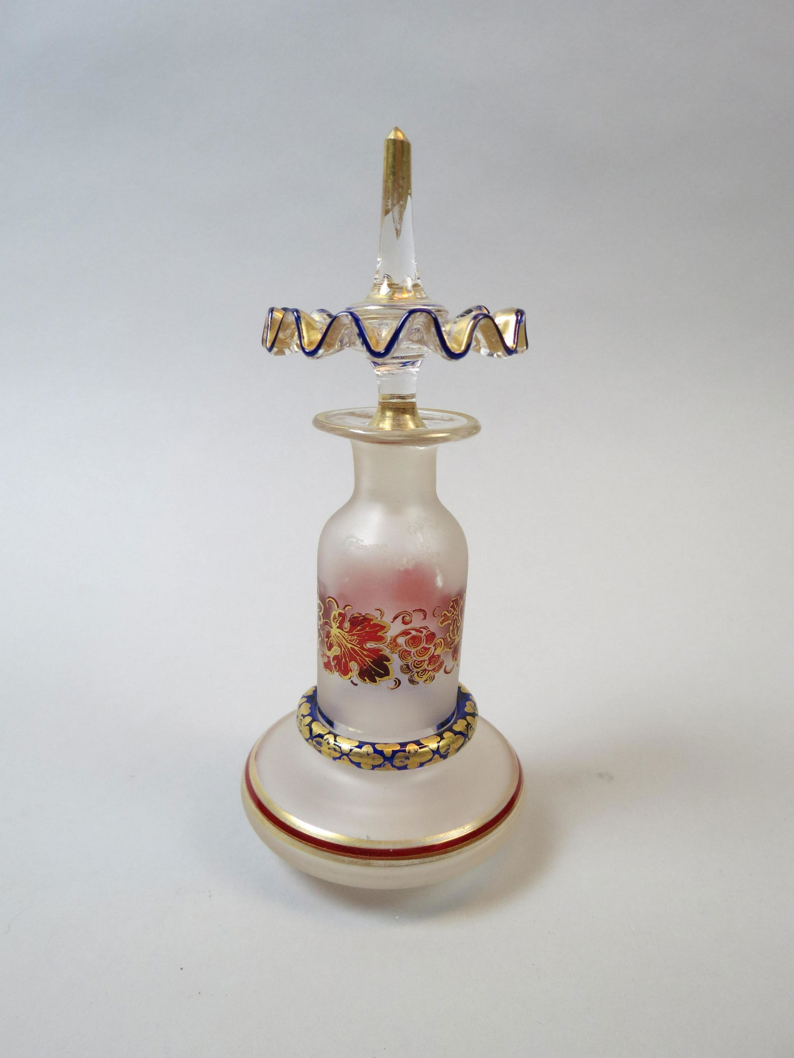 Bohemian Art Glass Perfume Bottle (1 of 9)