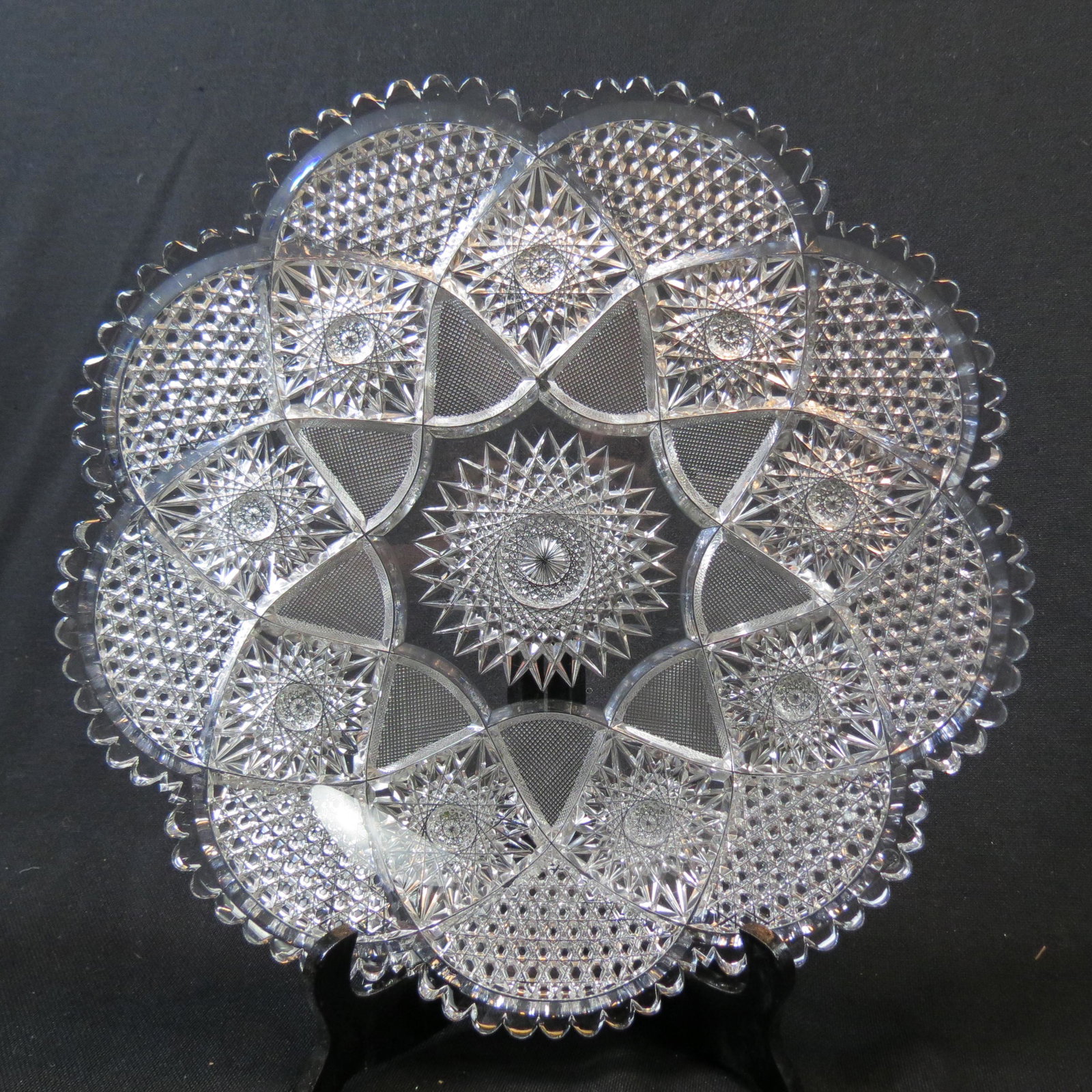 Brilliant Period Cut Glass Tray (1 of 9)