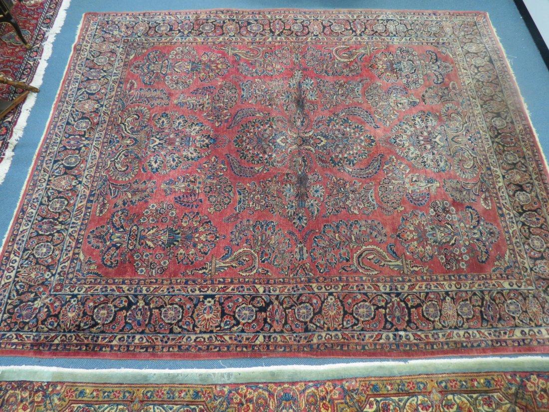 Antique Sarouk Persian Handmade Room Size Rug, (1 of 4)