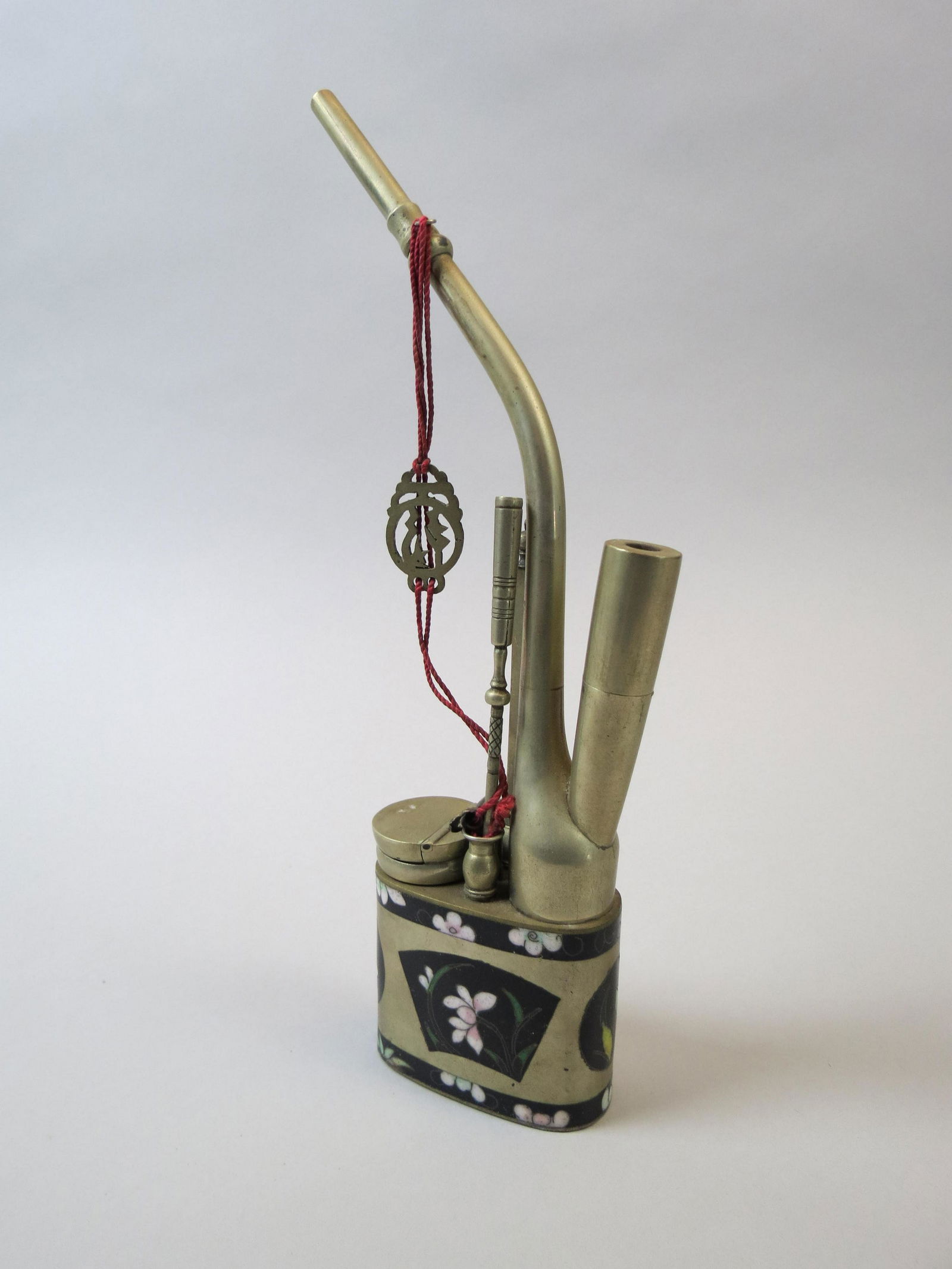 Chinese Cloisonne Opium Pipe (1 of 5)