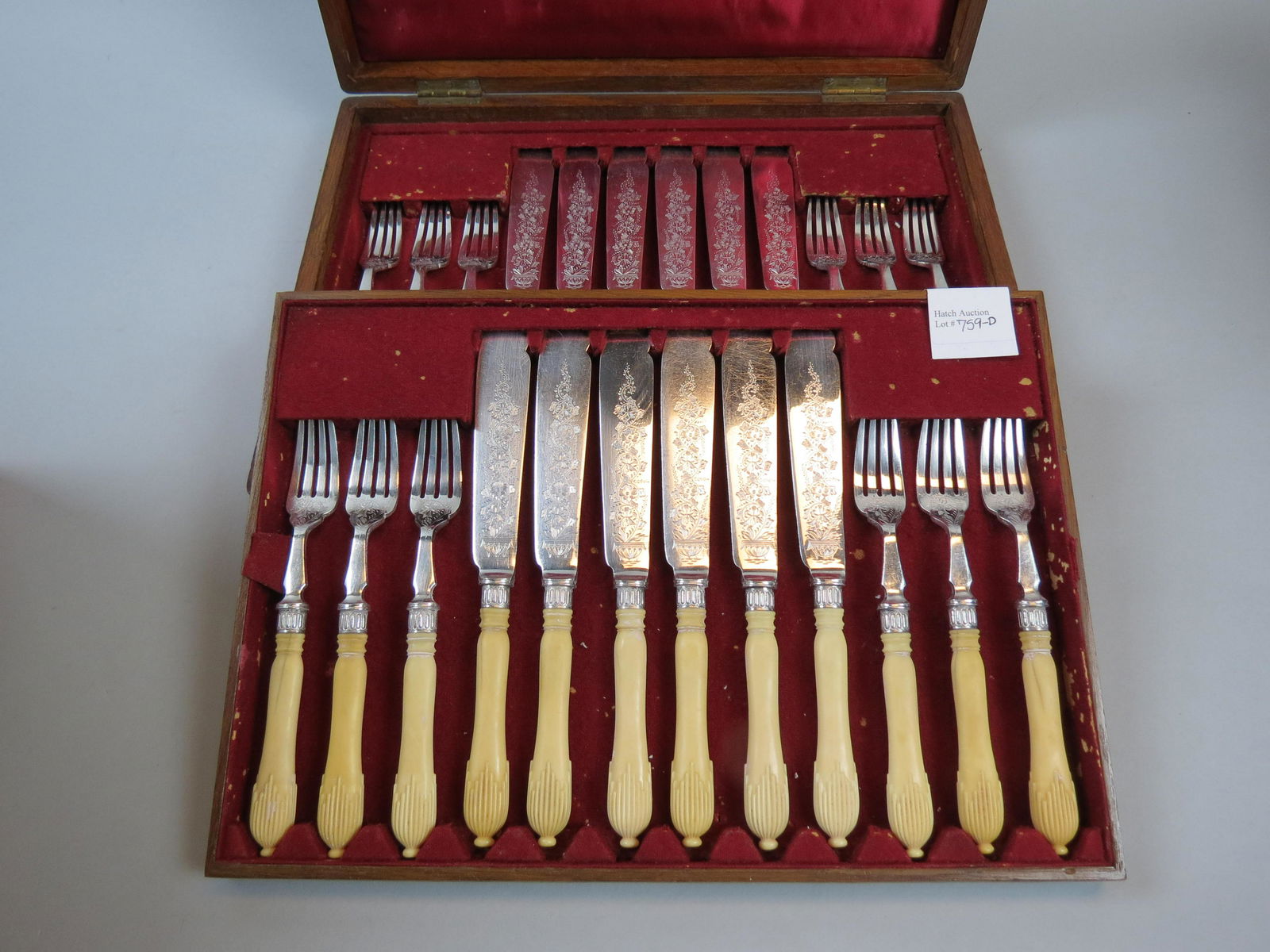 24 pc. English Silver Fish Service Set for 12 (1 of 6)