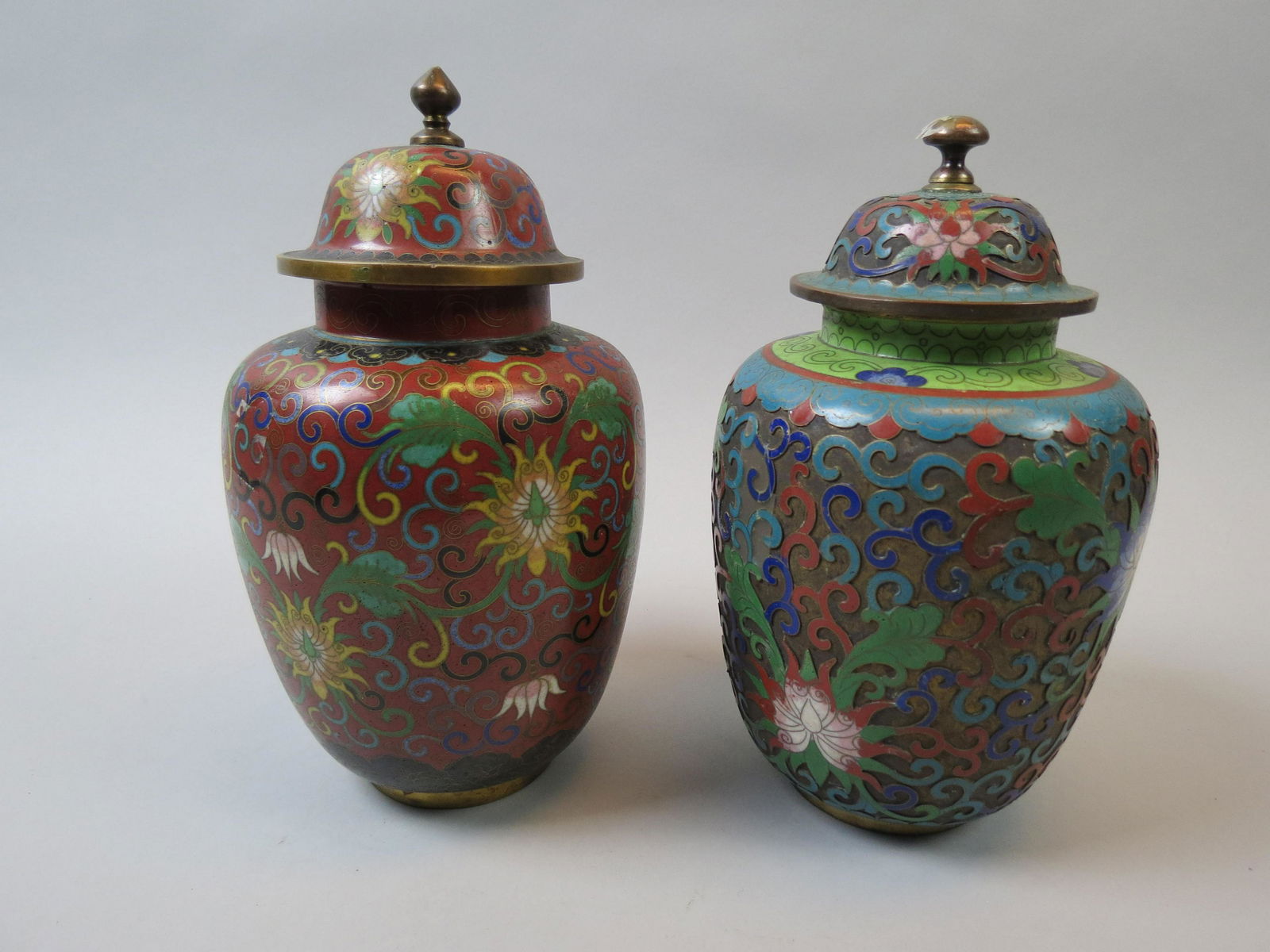 2 Chinese Cloisonne Ginger Jars (1 of 11)