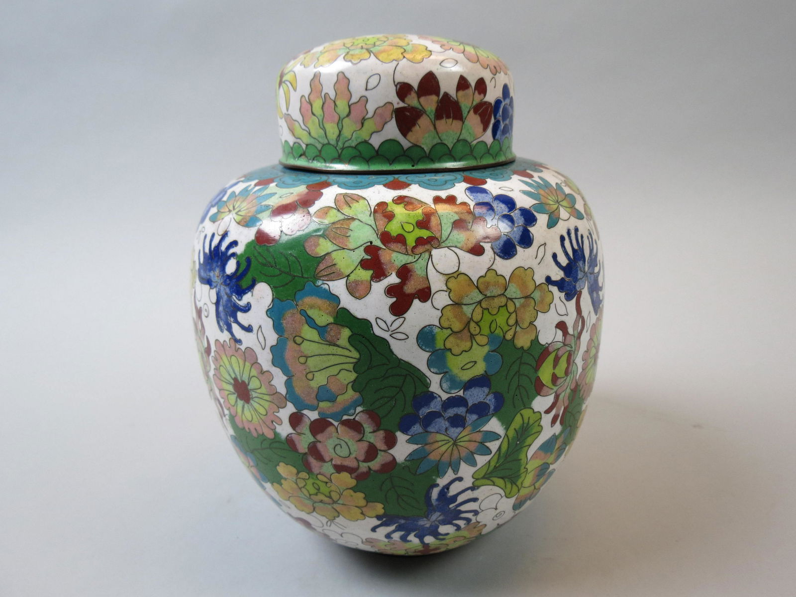 Chinese Cloisonne Ginger Jar (1 of 6)