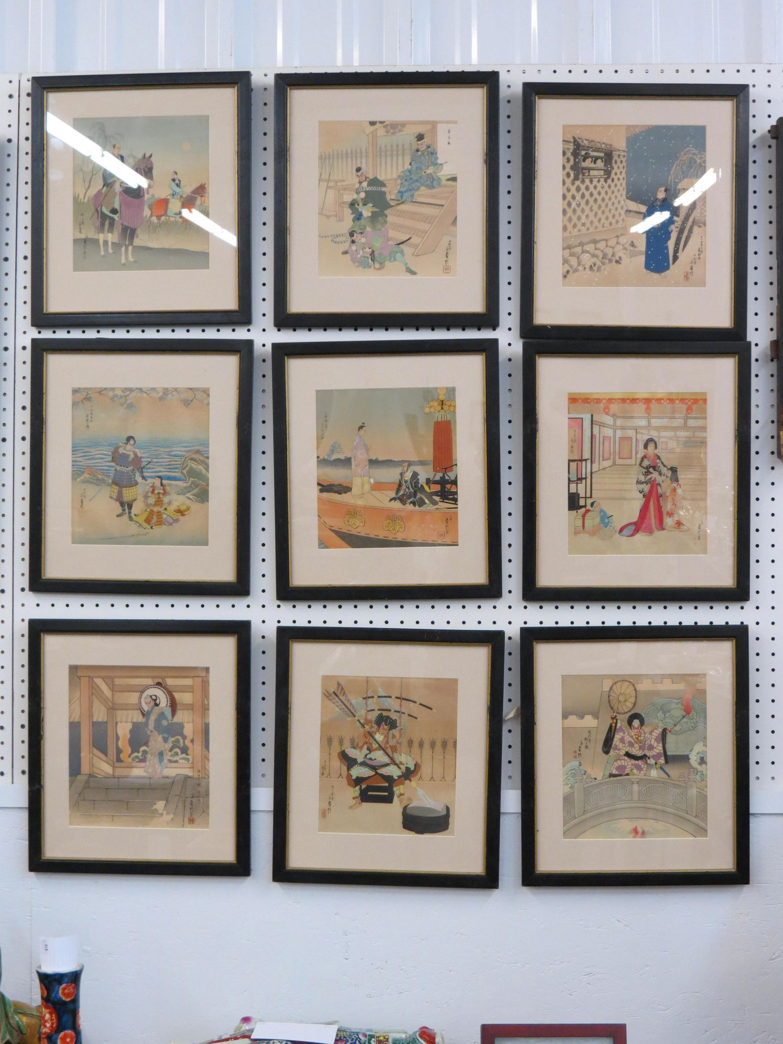 Collection of 9 Japanese Woodblock Prints (1 of 10)