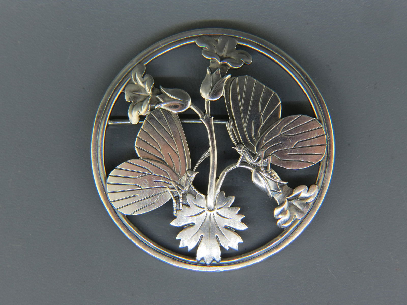 Georg Jensen Danish Sterling Butterfly Brooch #283 (1 of 5)
