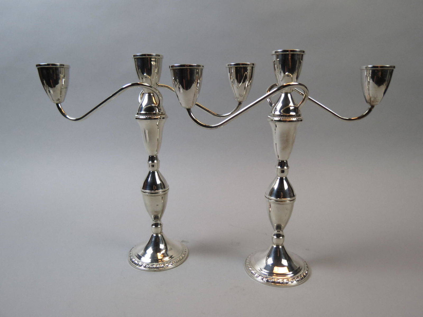 Pair of Sterling Silver Candelabra (1 of 7)