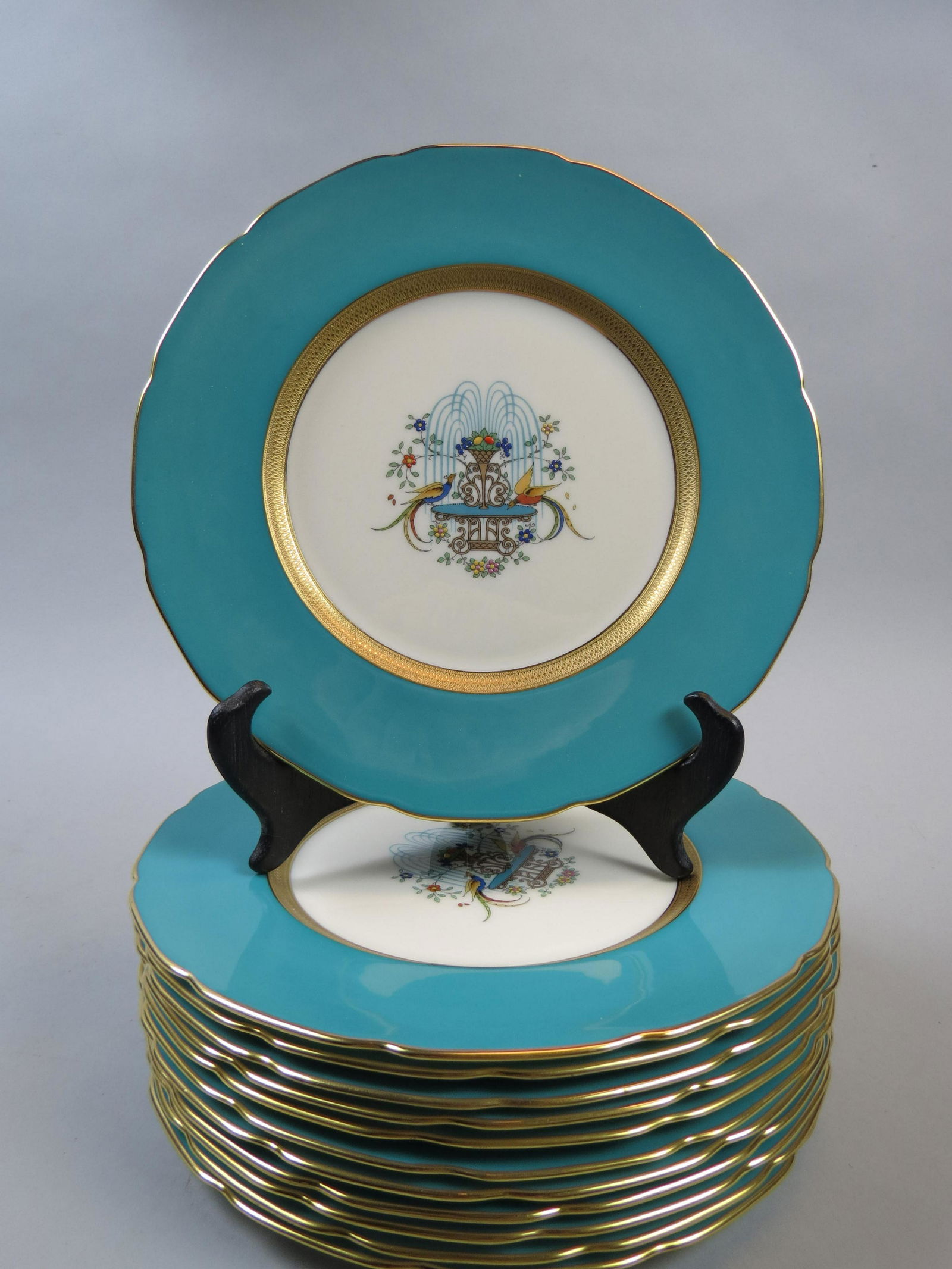 12 Lenox Porcelain Art Deco Service Plates (1 of 5)