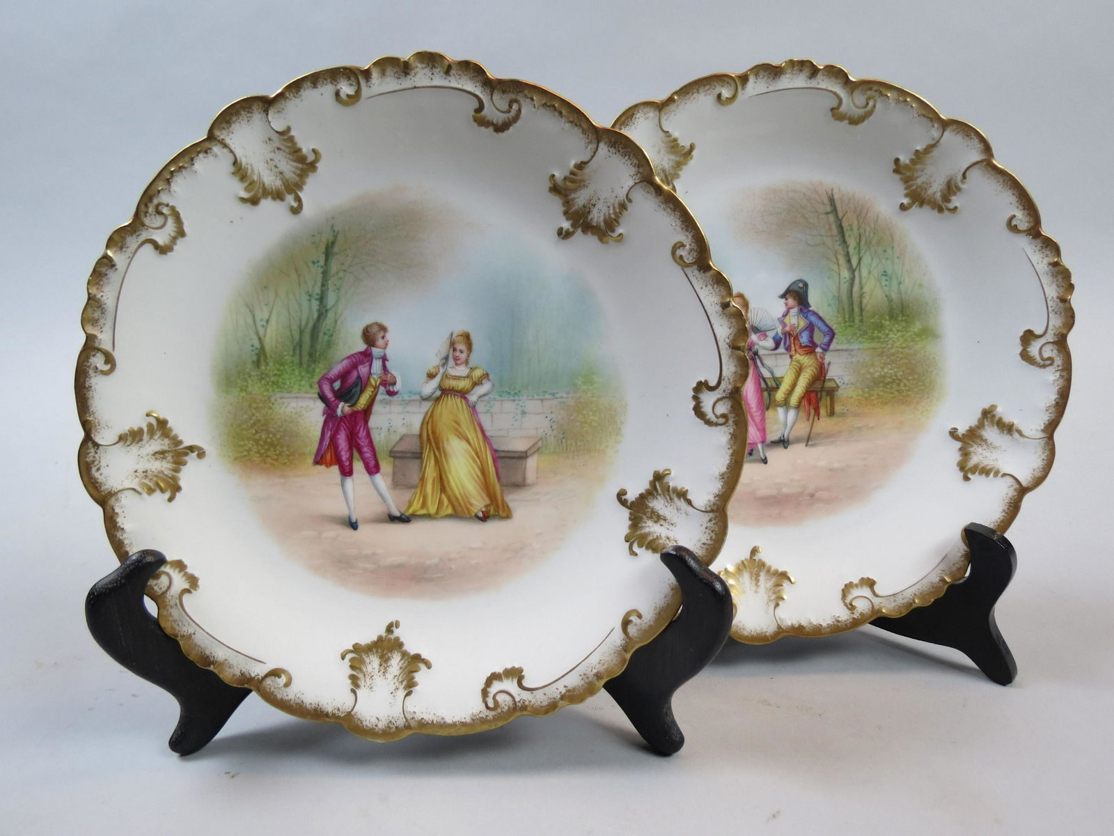 Pair of Haviland Limoges Hand Painted Plates (1 of 4)