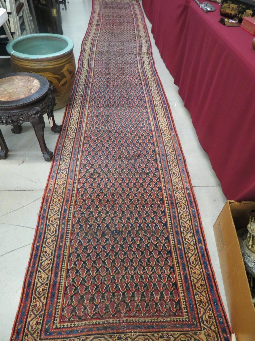Antique Malayer Persian Handmade Long Runner, (1 of 5)
