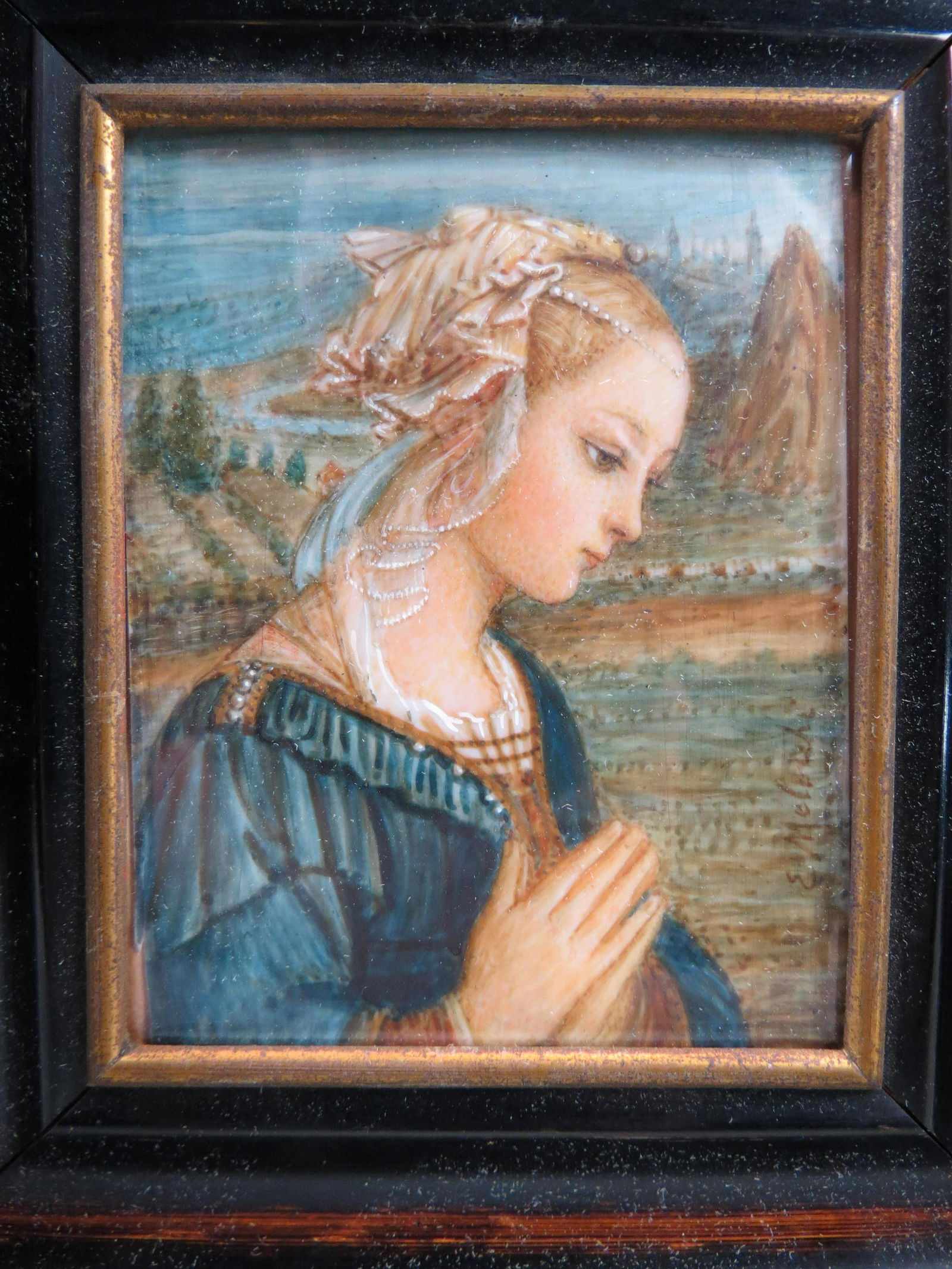 Italian Minitaure Painting of Madonna (1 of 4)