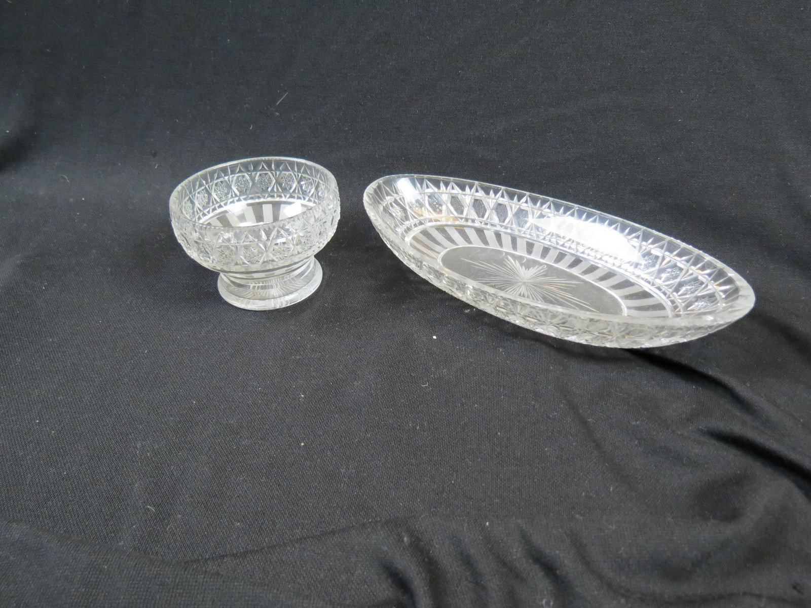 2 pcs. Hawkes Cut Glass "Panel Variant" (1 of 4)