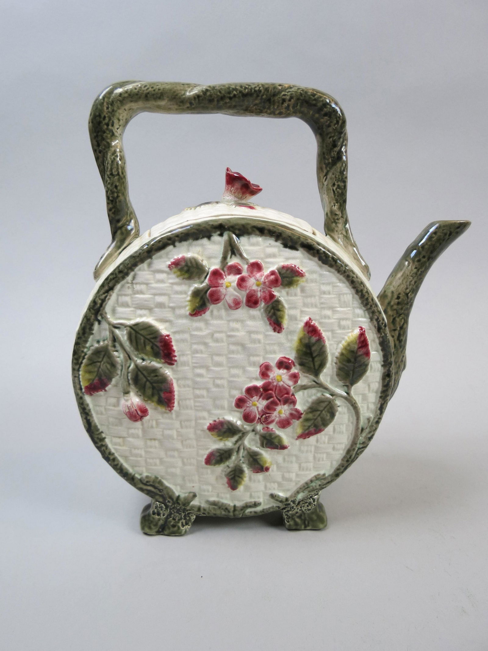 Majolica Pottery Teapot (1 of 9)