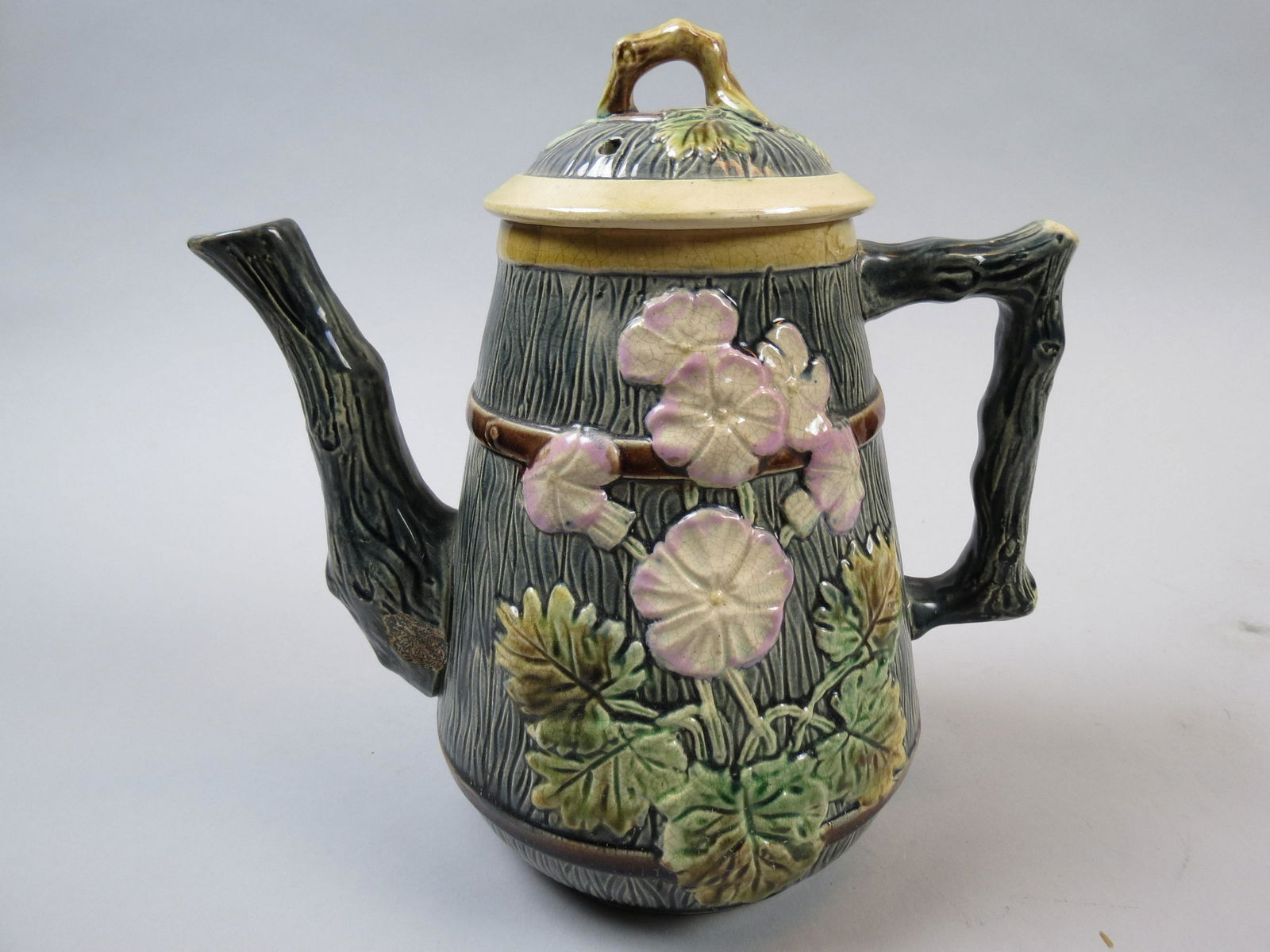 Majolica Pottery Coffeepot (1 of 6)