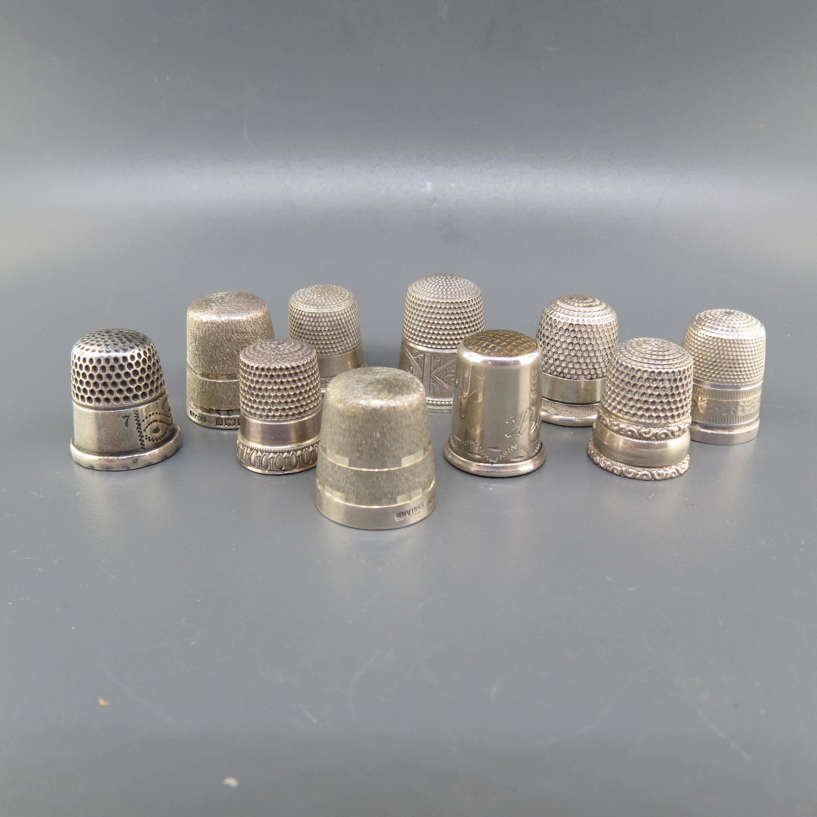 10 Sterling Silver Thimbles (1 of 7)