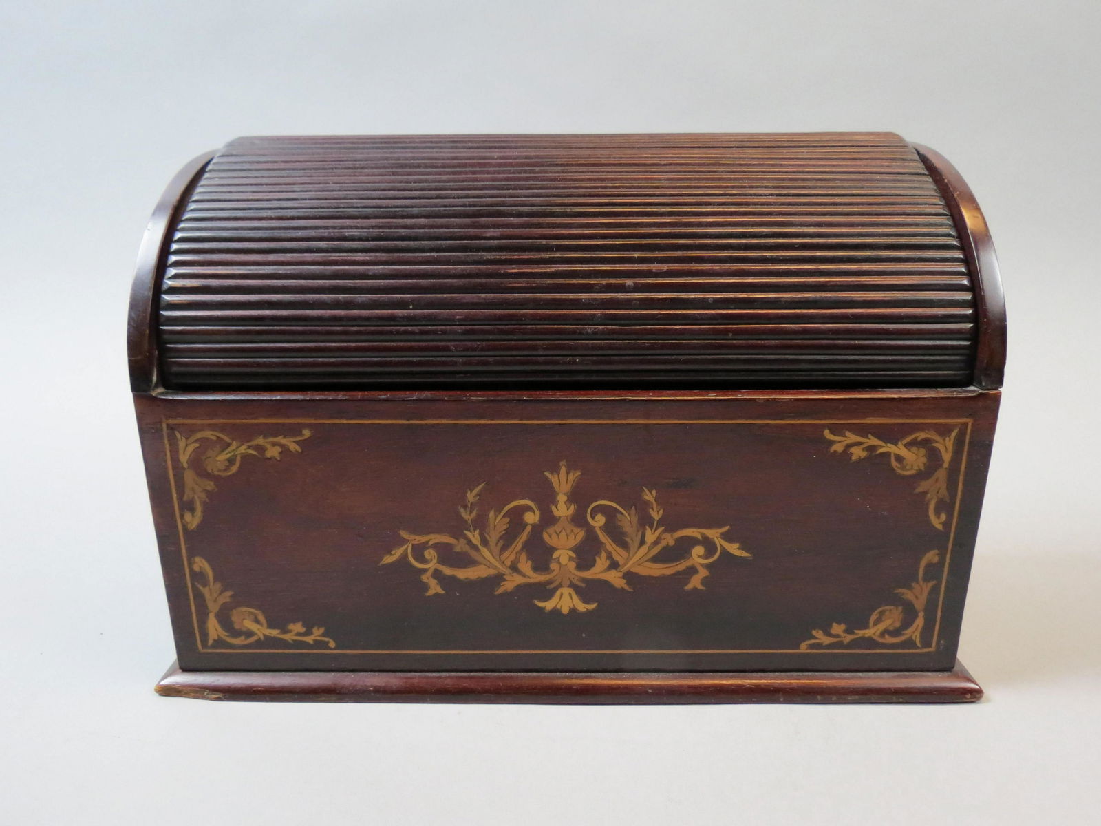 Scottish Wooden Inlaid Letter Box (1 of 6)