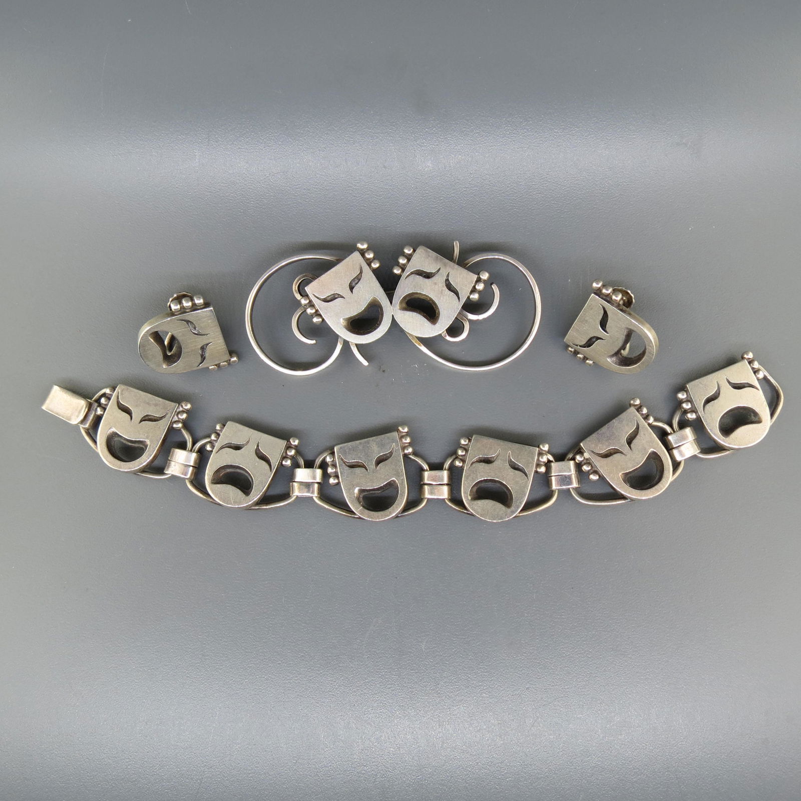Designer Sterling Bracelet, Pin, Earrings (1 of 5)