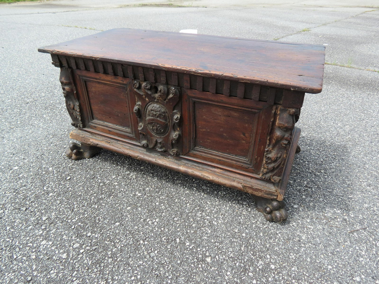 Early Carved Chest (1 of 6)